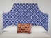 blue peel and stick upholstered headboard