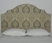 damask peel and stick upholstered wall mounted headboard